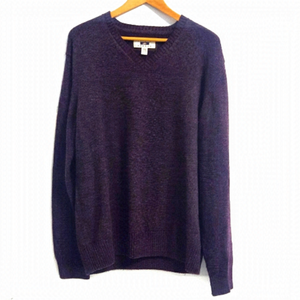 JOSEPH Abooud V-Neck Wool Blend Pull Over Knit  Sweater